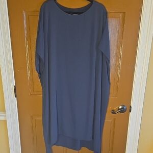 J Jill-Navy asymmetrical oversized flowy dress Sz L